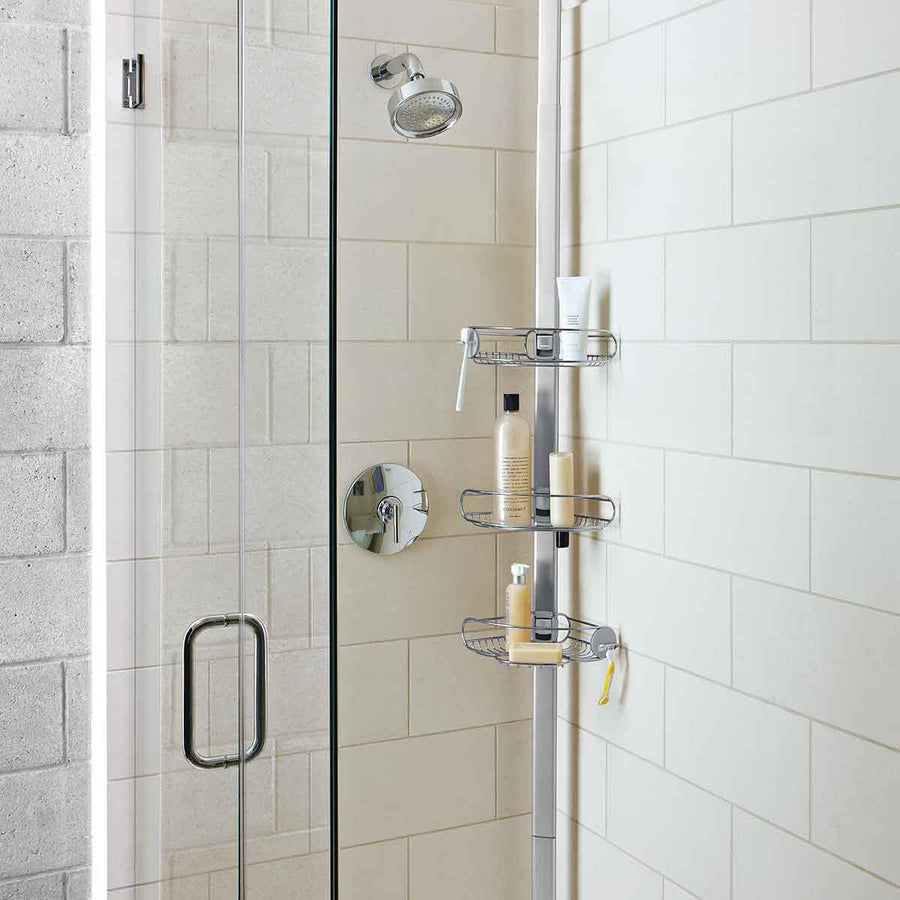 Tension Shower Caddy, 9 Ft.